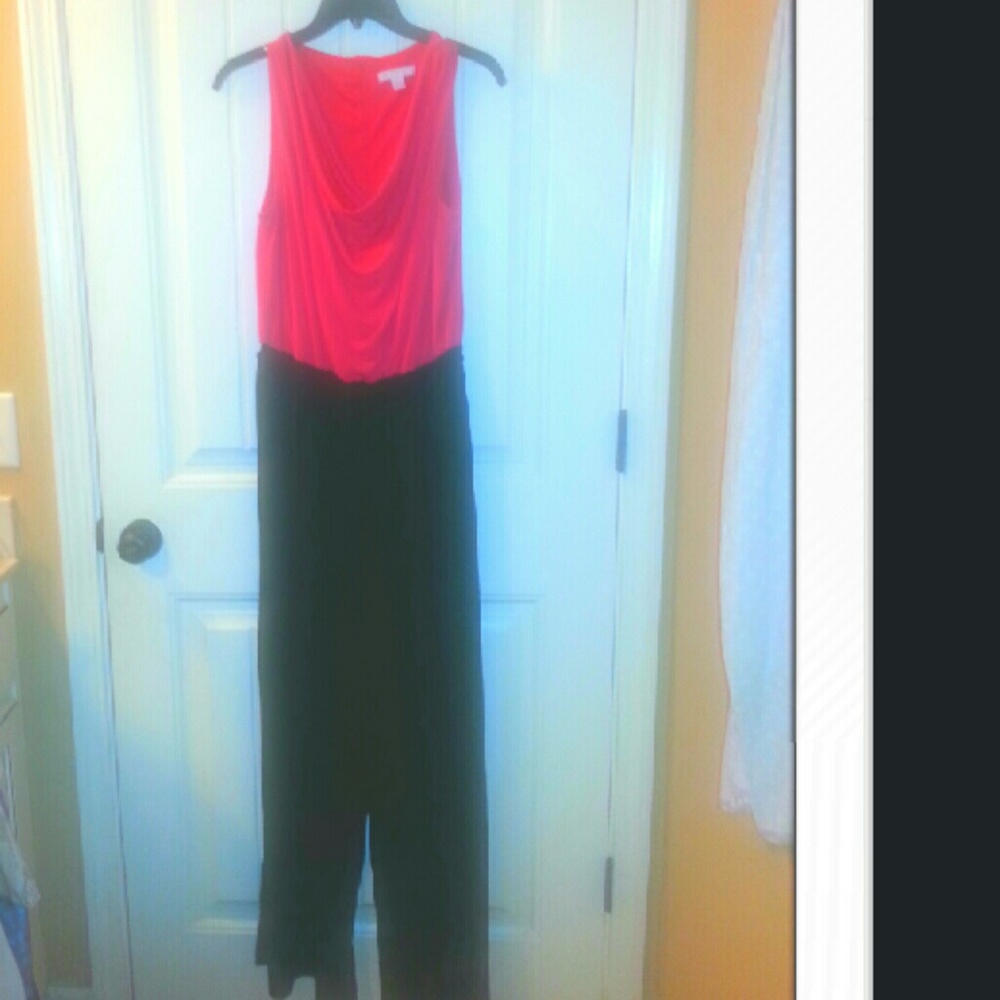 NY & Company strapless jumpsuit